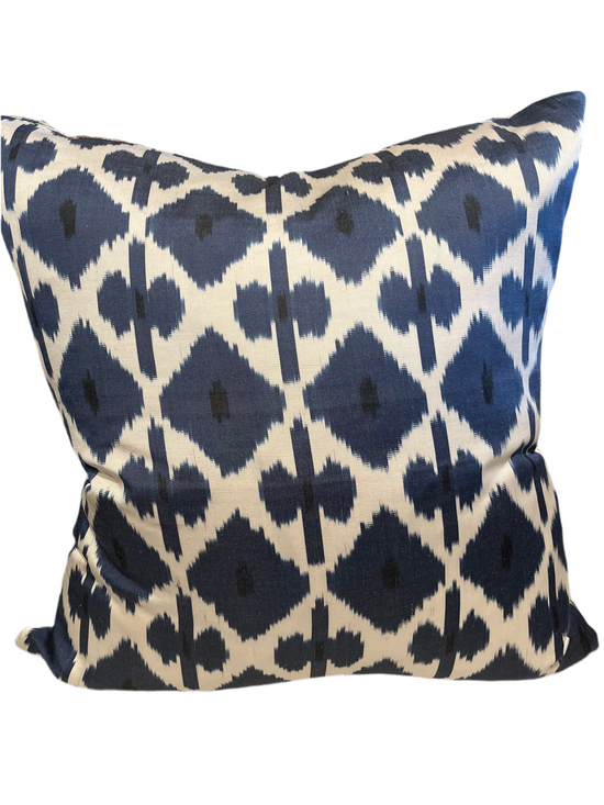 Woven Velvet & Silk Ikat Cushions