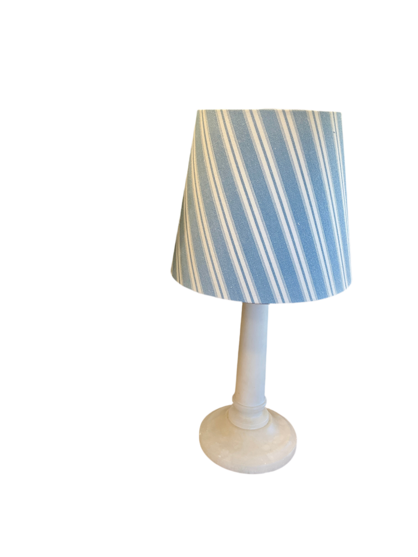 Blue & White Stripe Lampshade