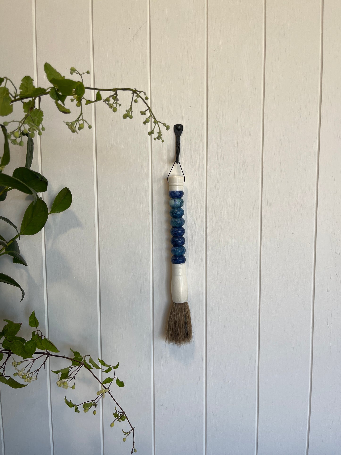 Blue Spot Jasper Calligraphy Brush