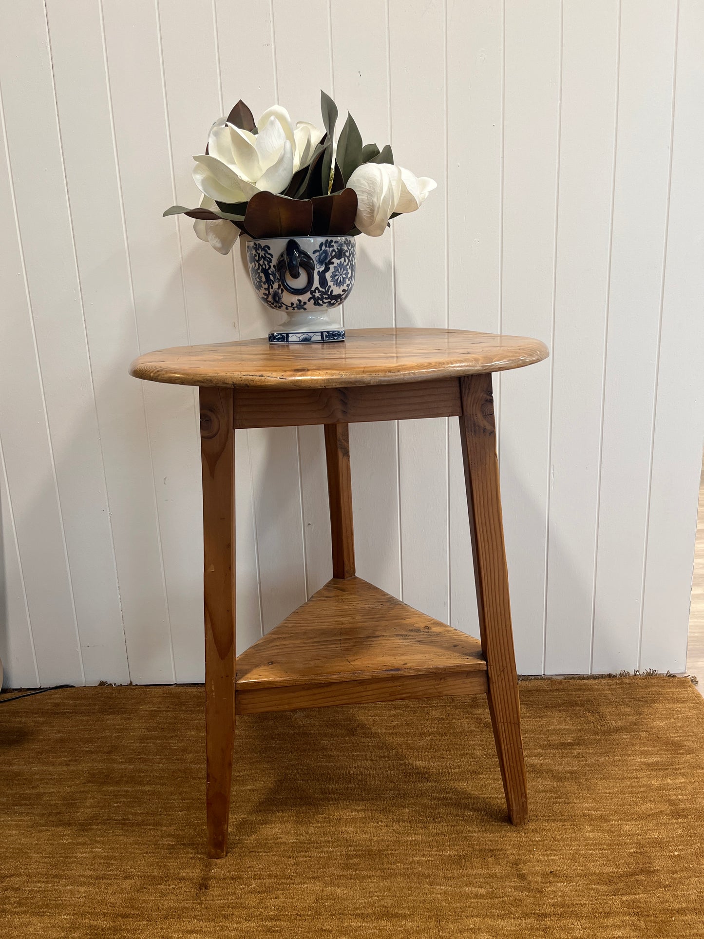19th Century English Pine Cricket Table