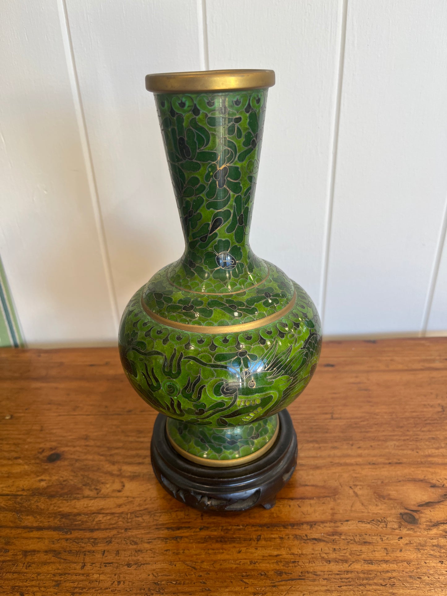 Pair of Oriental Cloisonné vases