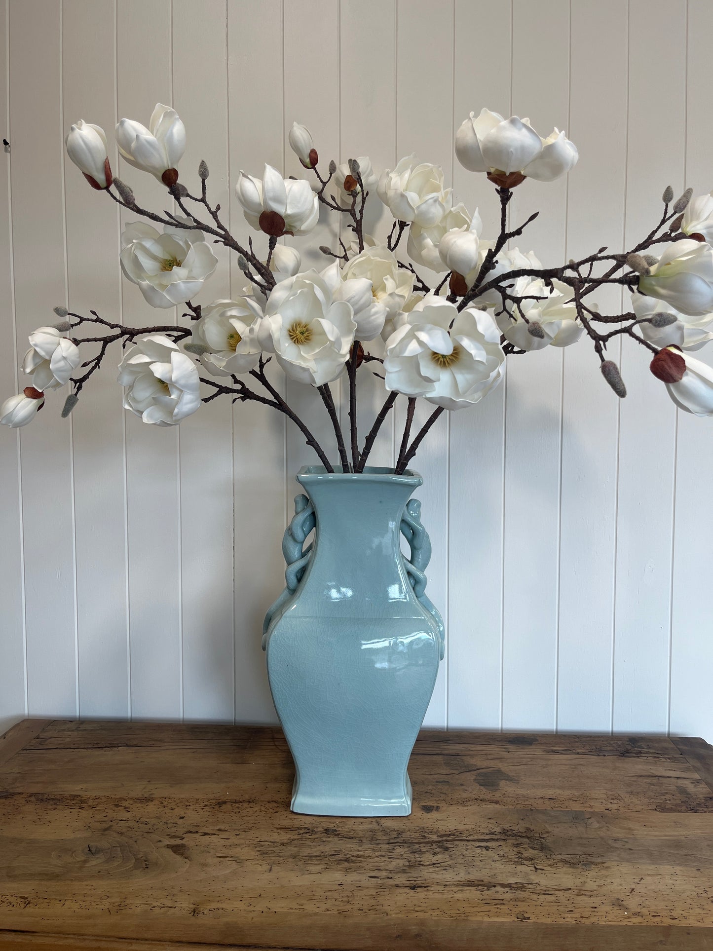 Large and impressive Antique Porcelain Celadon Vase