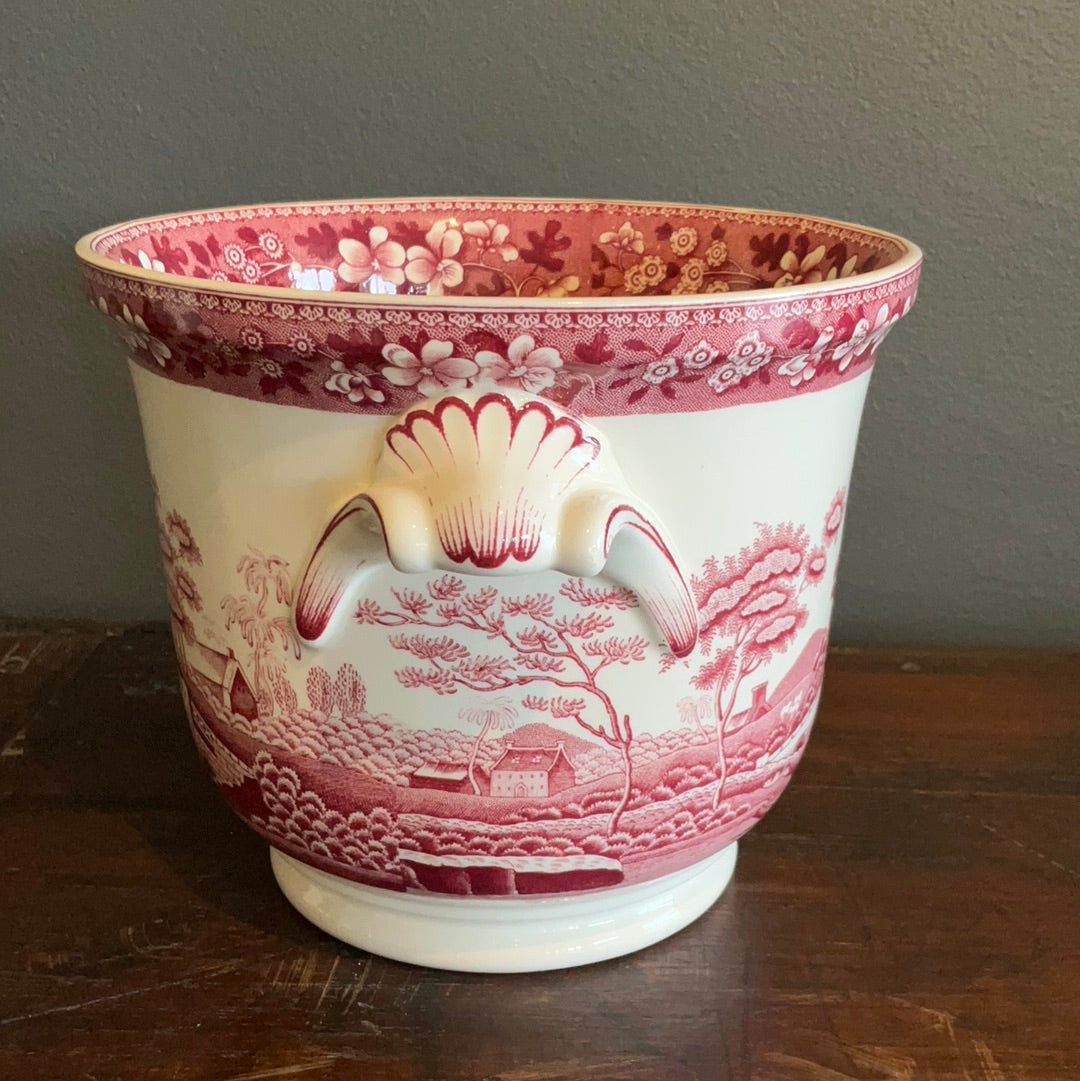 Rare & Collectible Pink Spode Jardinere