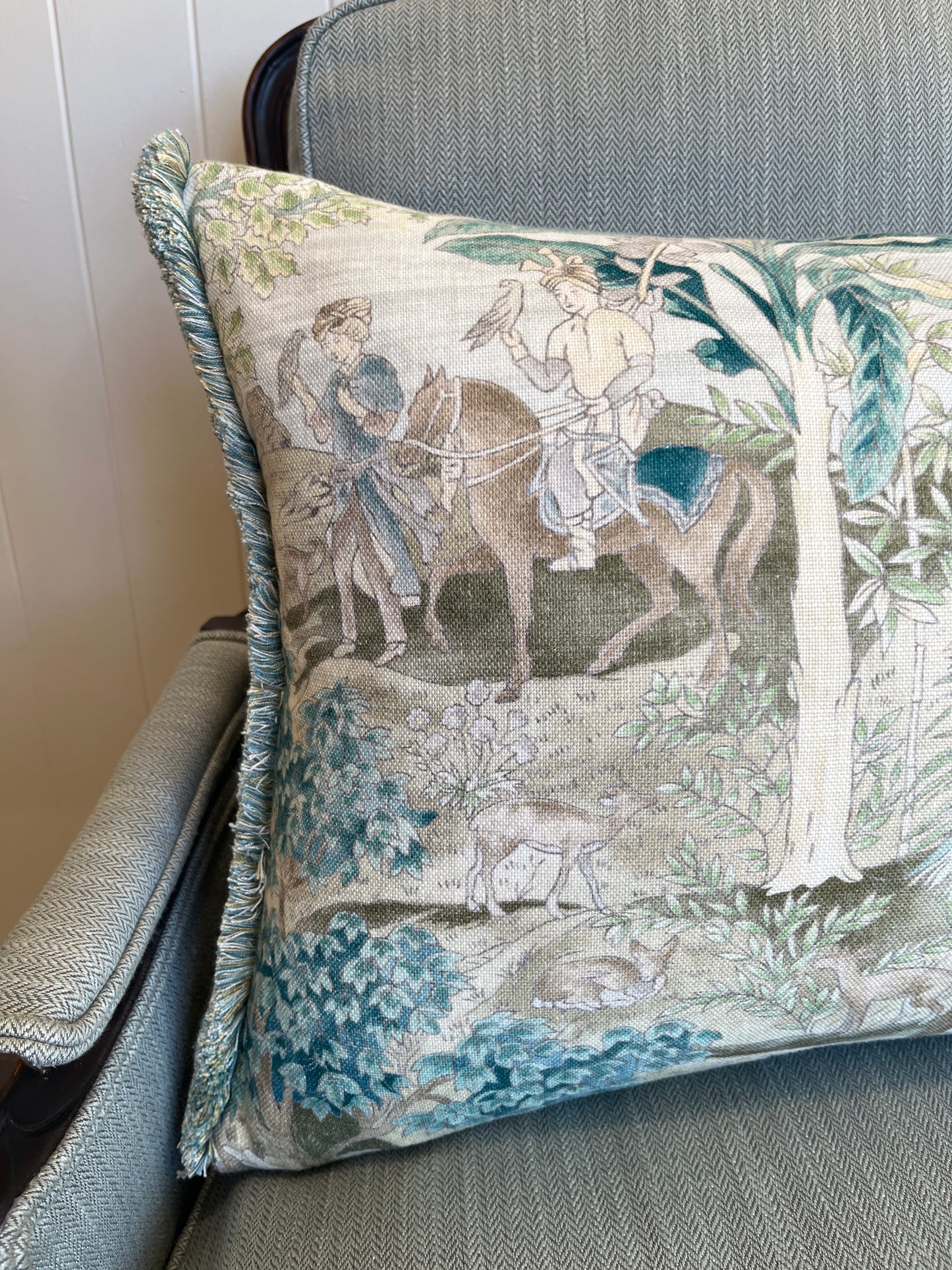 GP Baker Mongolian Horsemen Cushion