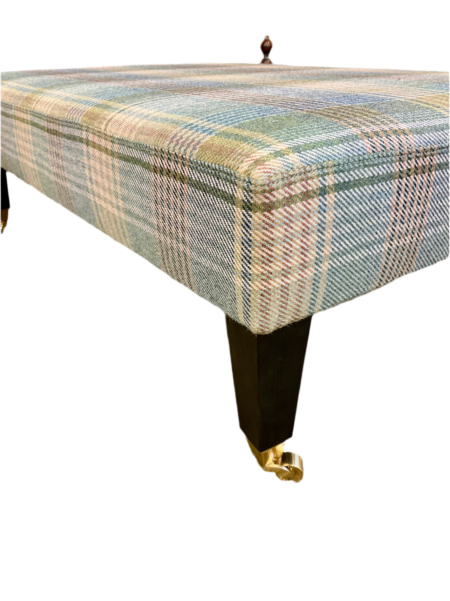 Mulberry Wool Tartan Ottoman