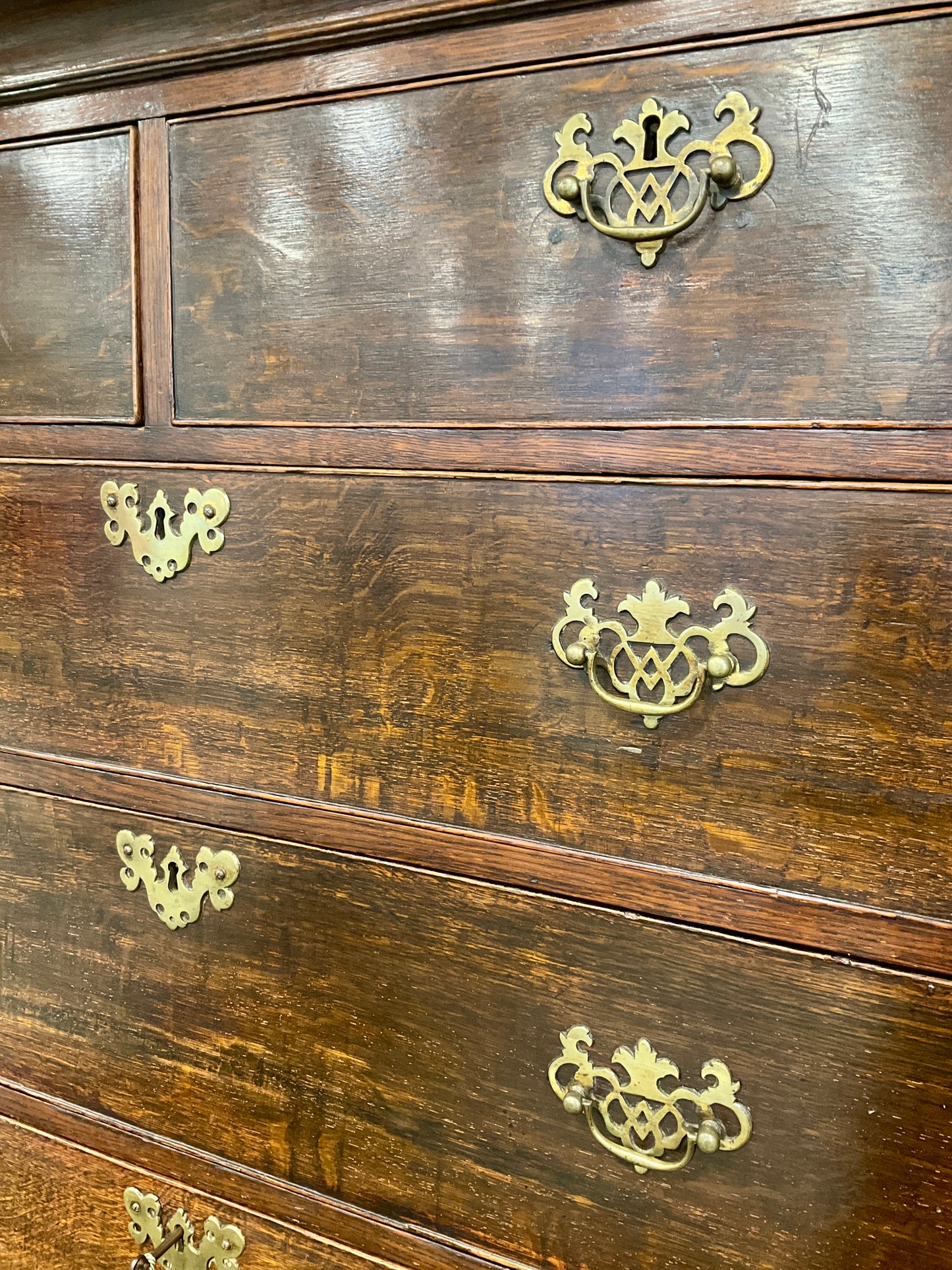 Georgian Oak Chest on Chest