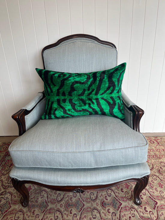 Tiger Stripe & Flamestitch Reversible Cushion