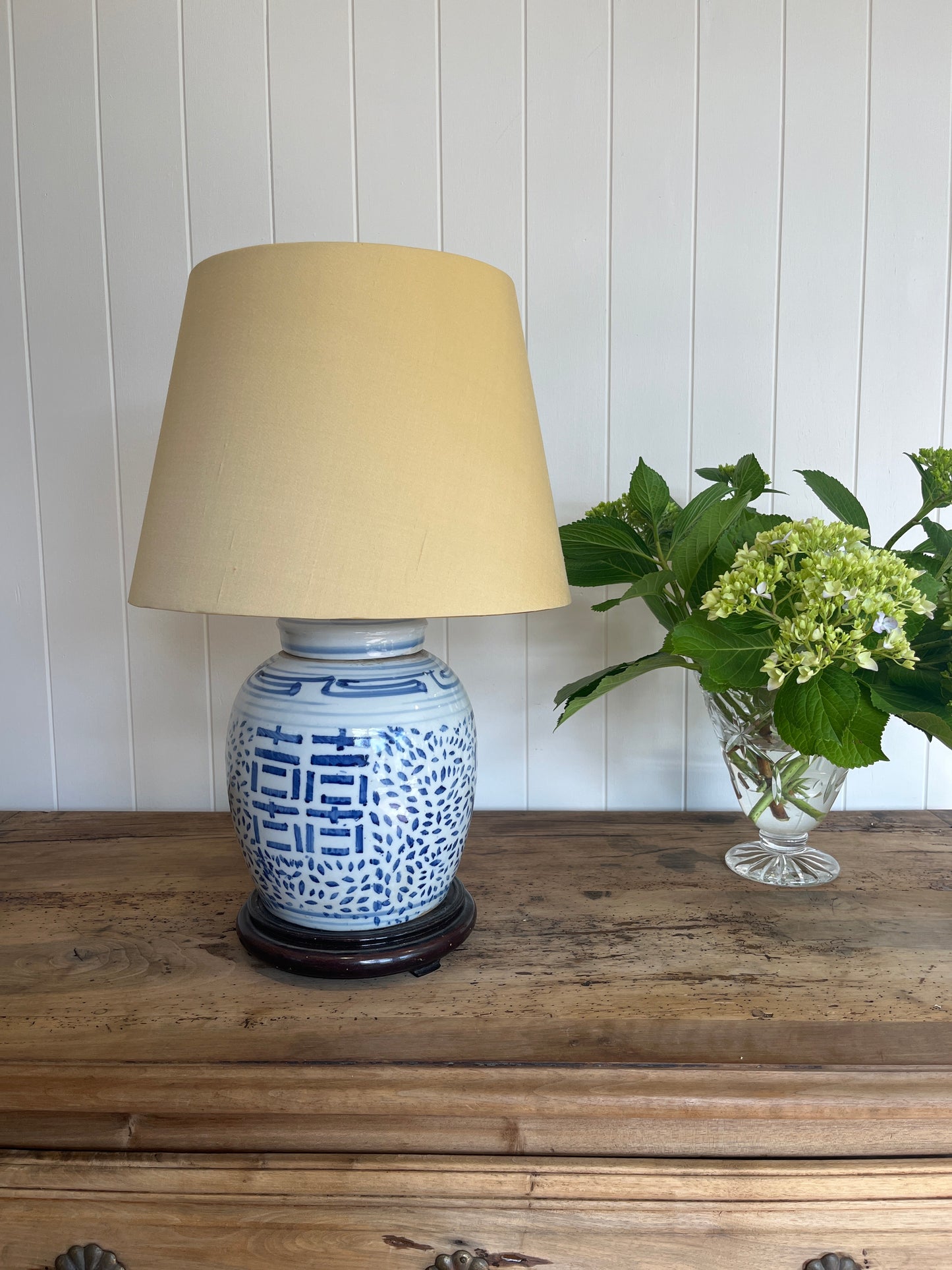 Blue & White Chinese Lamp Base