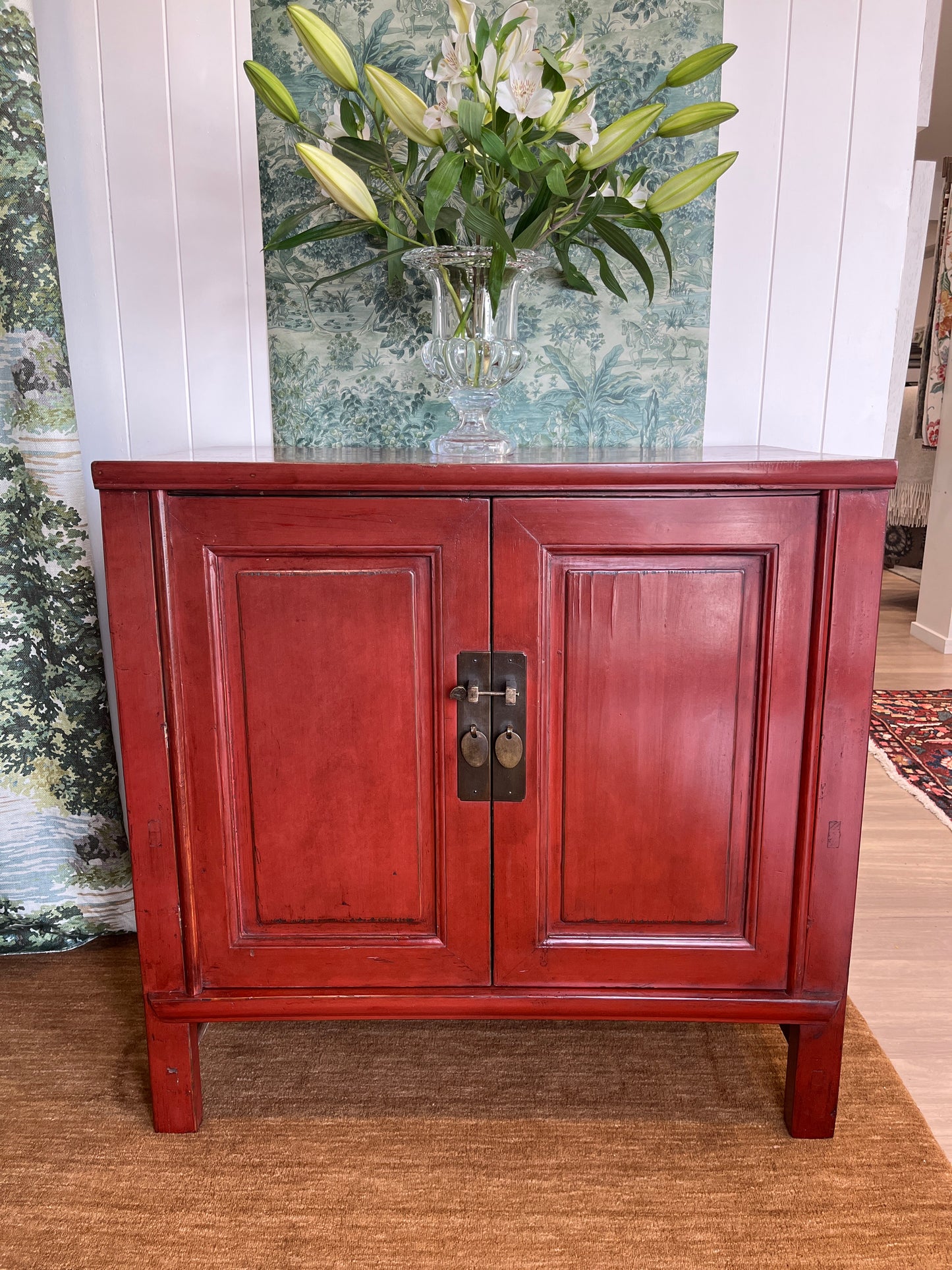Red Oriental Cupboard