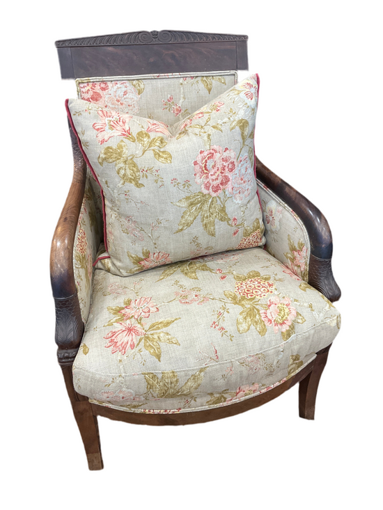Antique Mahogany Empire armchair