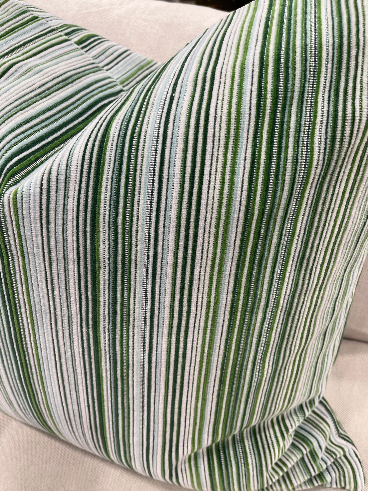 Manuel Canovas Velvet Stripe Cushion
