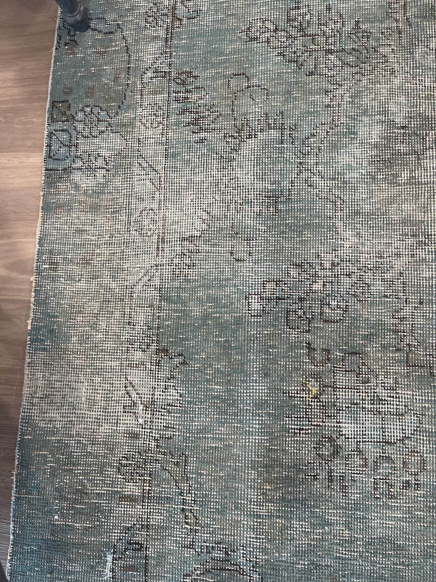 Original Antique Turquoise Persian Rug