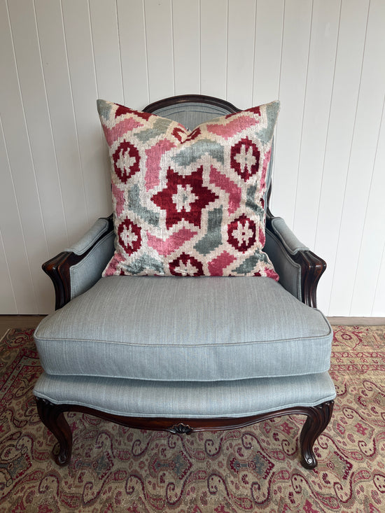 Mosaic & Floral Velvet Cushion