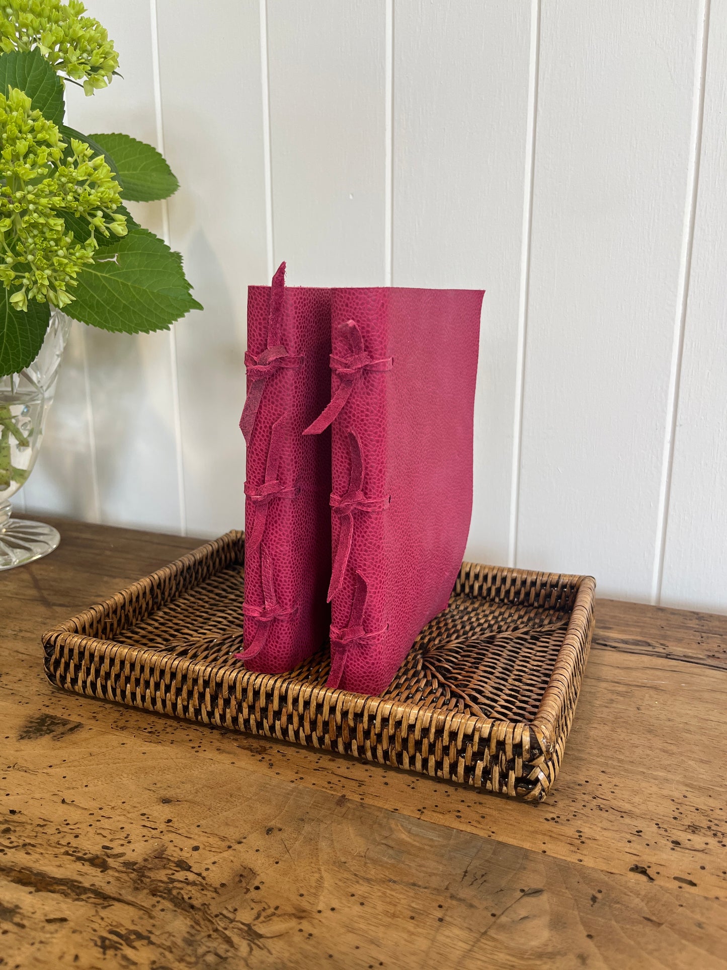 Pink Leather Notebook