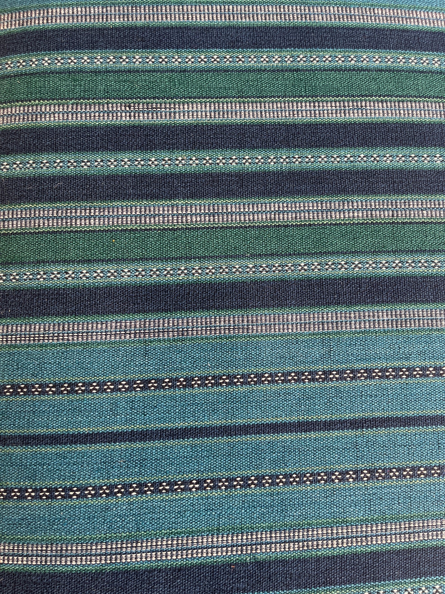 William Yeoward Striped Jute Ottoman