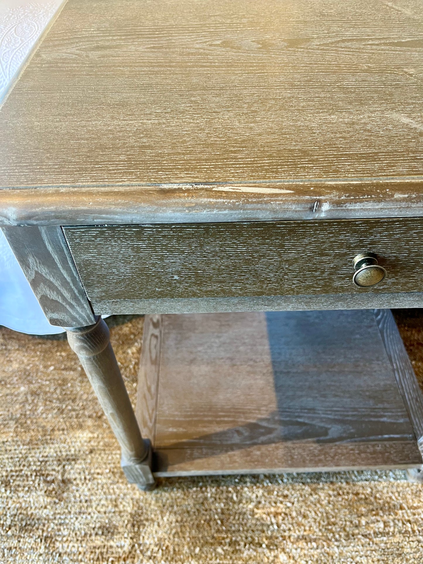 Smoked Oak Bedside Table