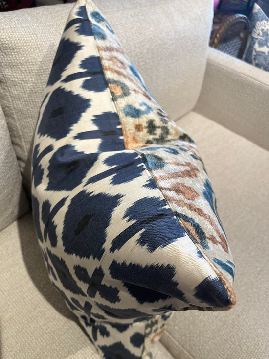 Woven Velvet & Silk Ikat Cushions