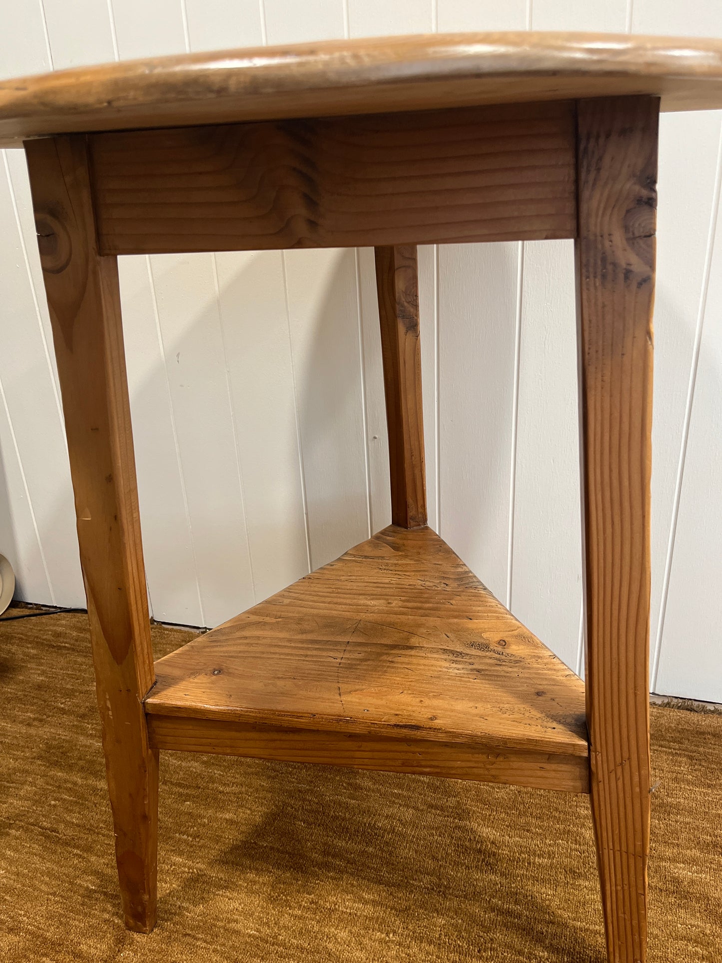 19th Century English Pine Cricket Table