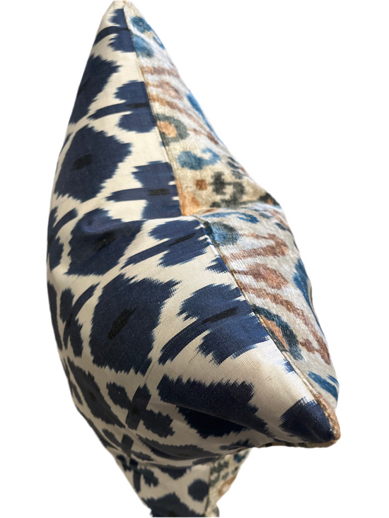 Woven Velvet & Silk Ikat Cushions