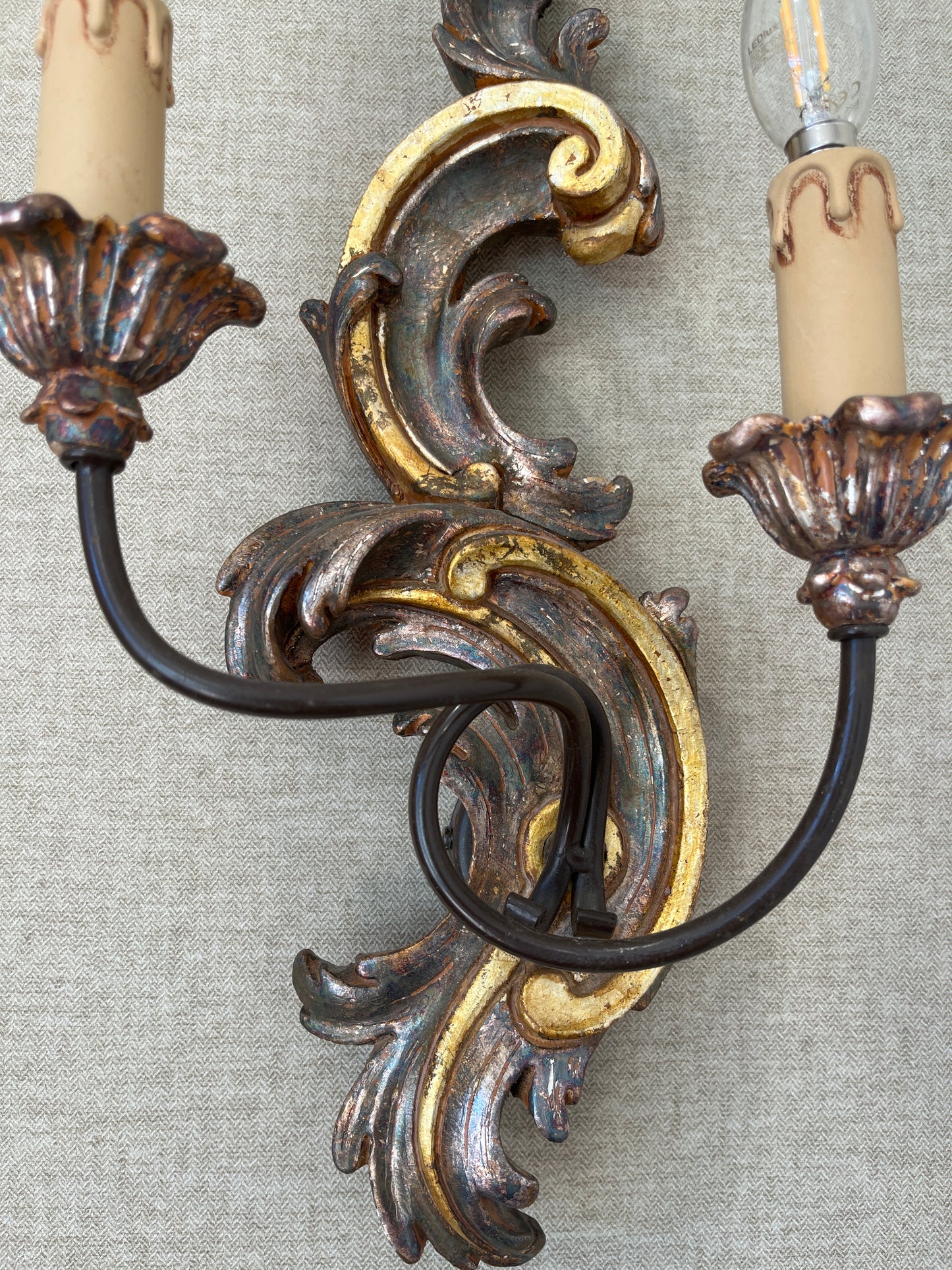 Pair of Gilt Sconces