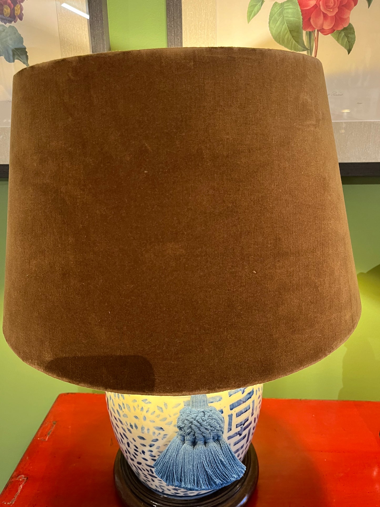 Gold Velvet Lampshade