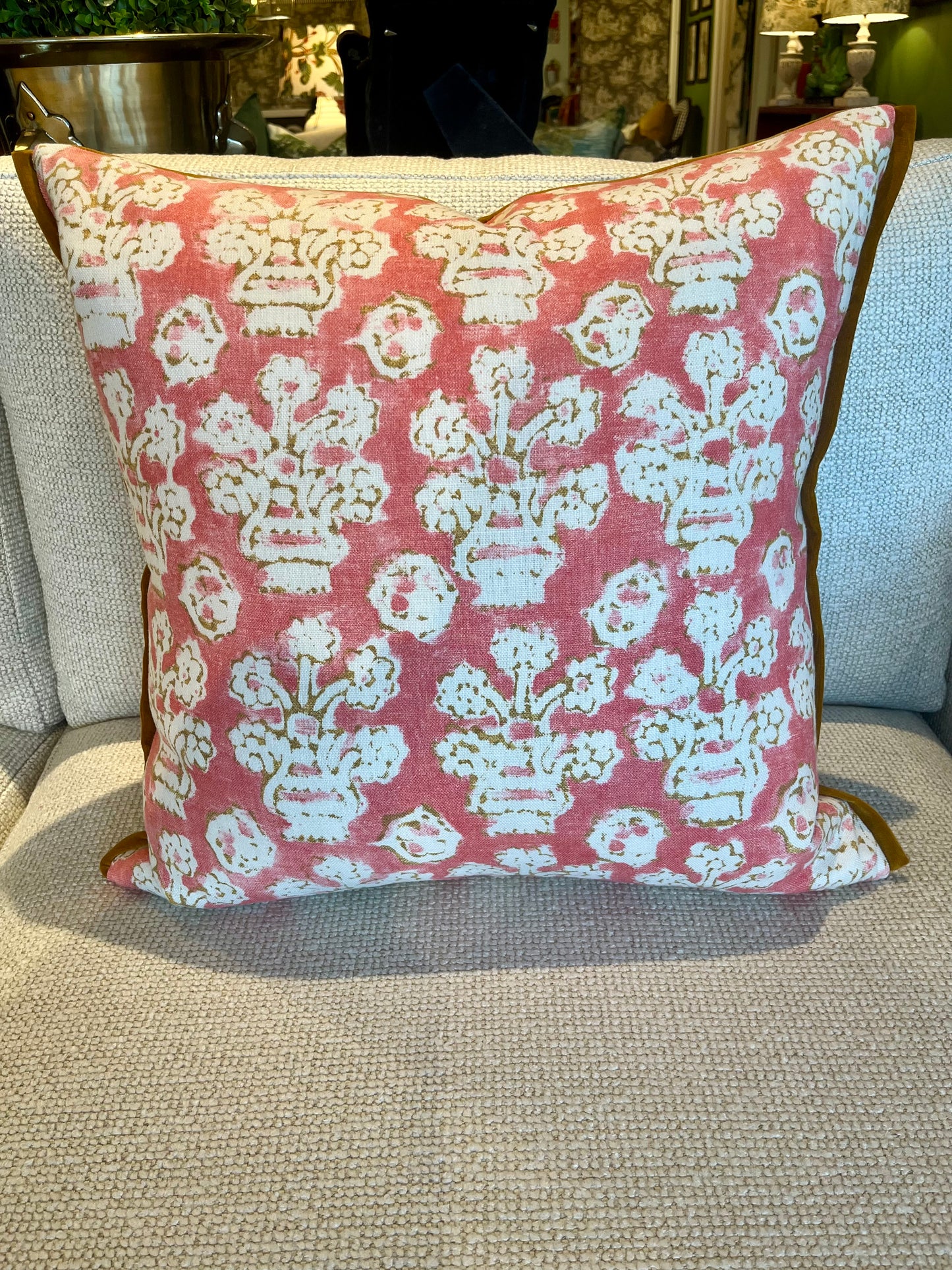 Pretty in pink floral Shirin Cushion