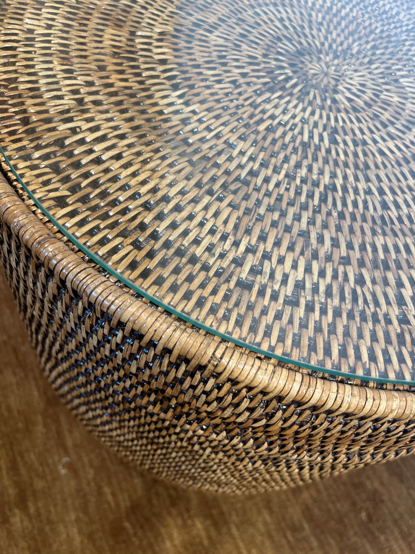 Rattan Drum Table