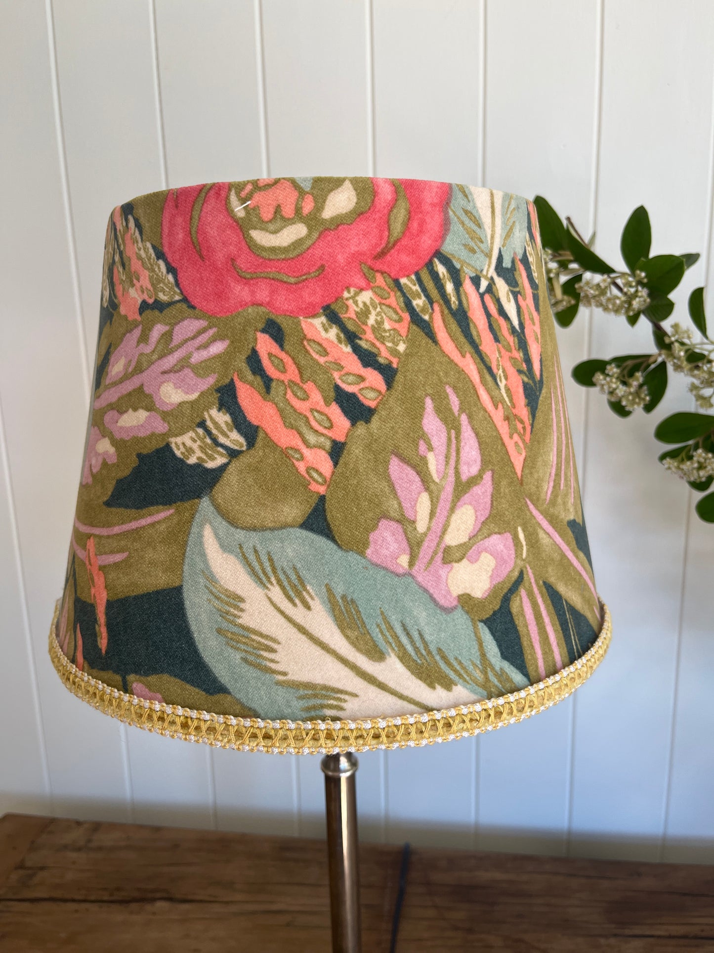 Linwood Floral Velvet Lamp Shade