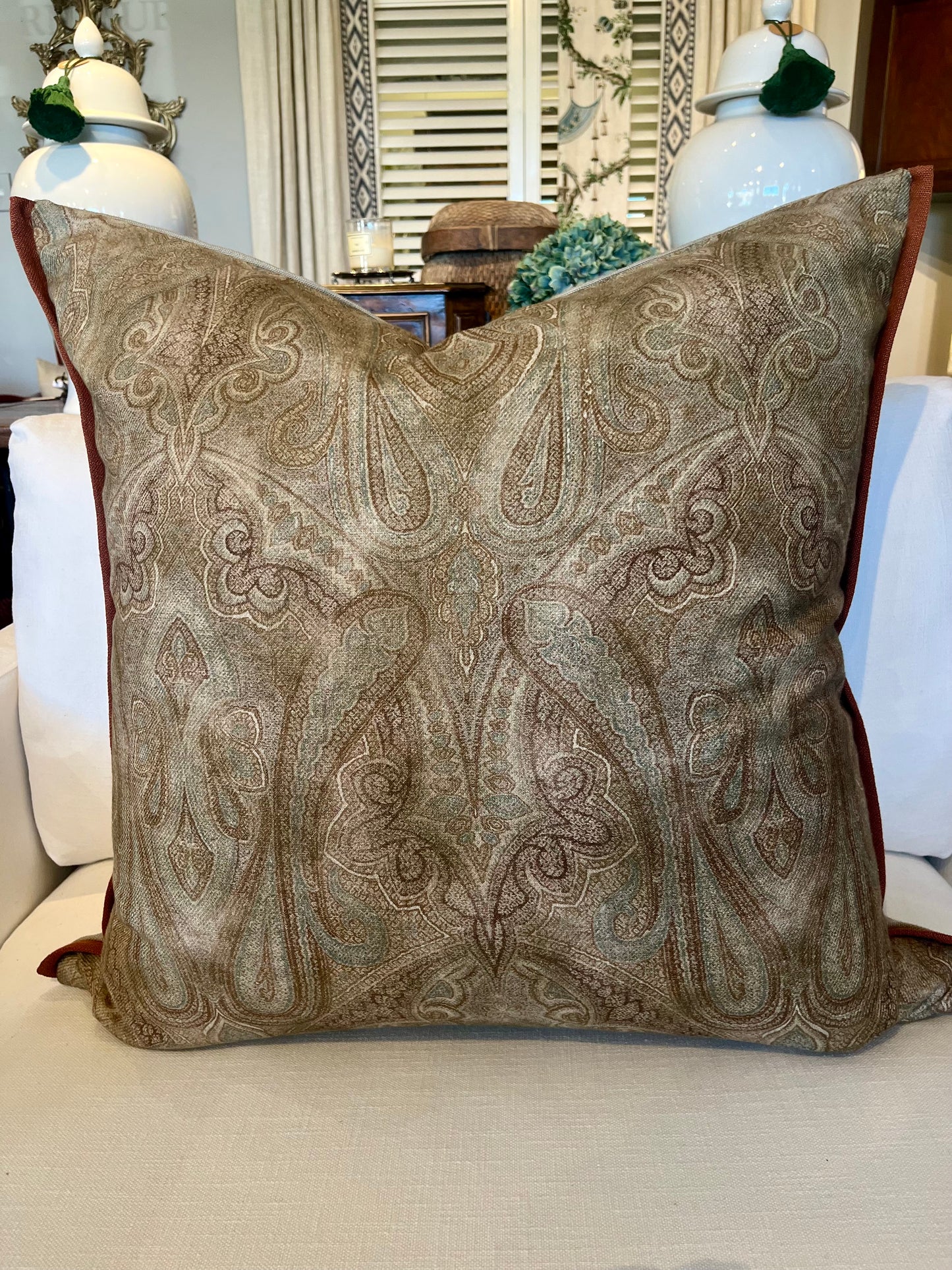 Ralph Lauren Paisley Cushion