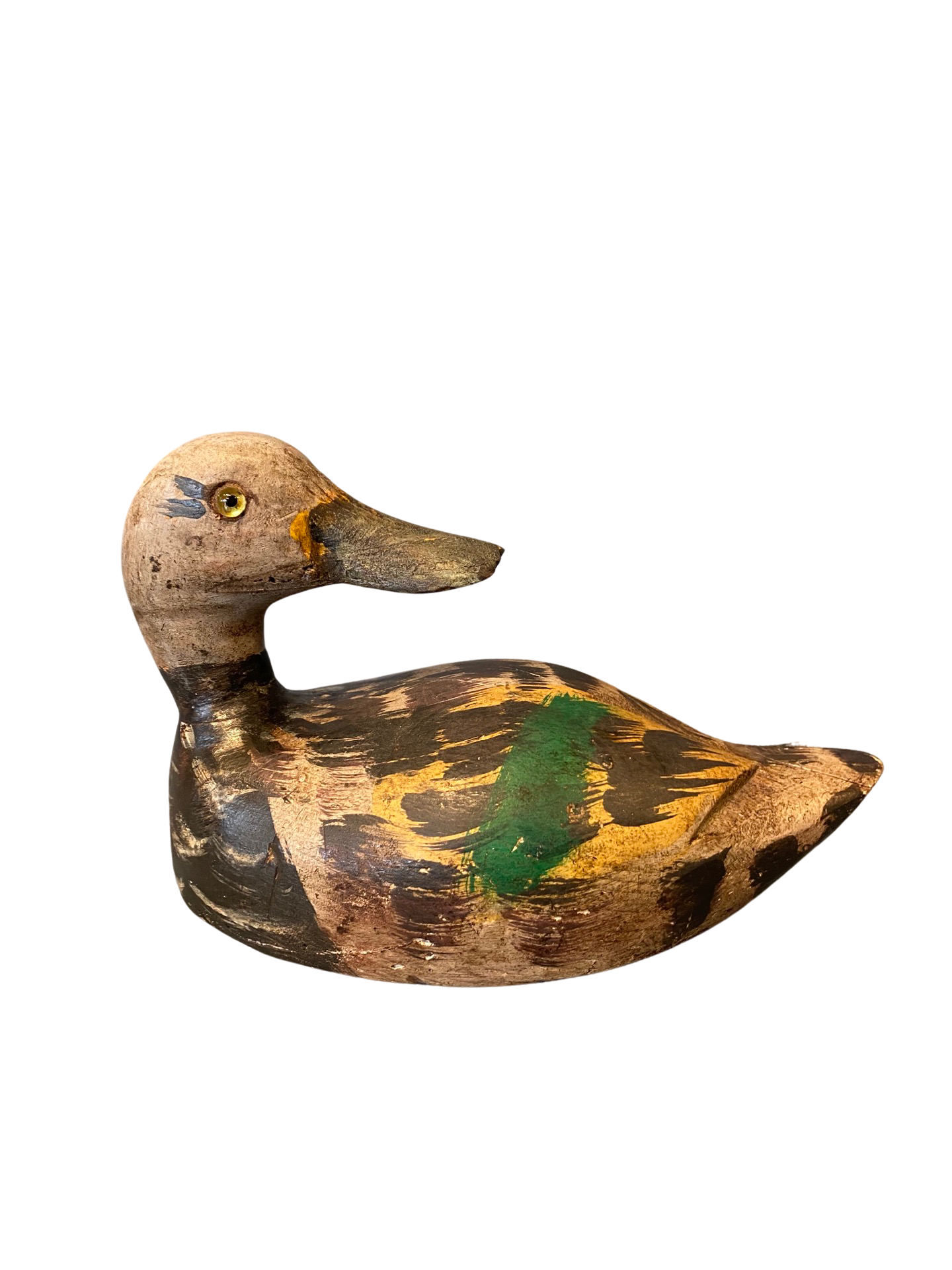 original Antique French Ornamental Duck hand painted