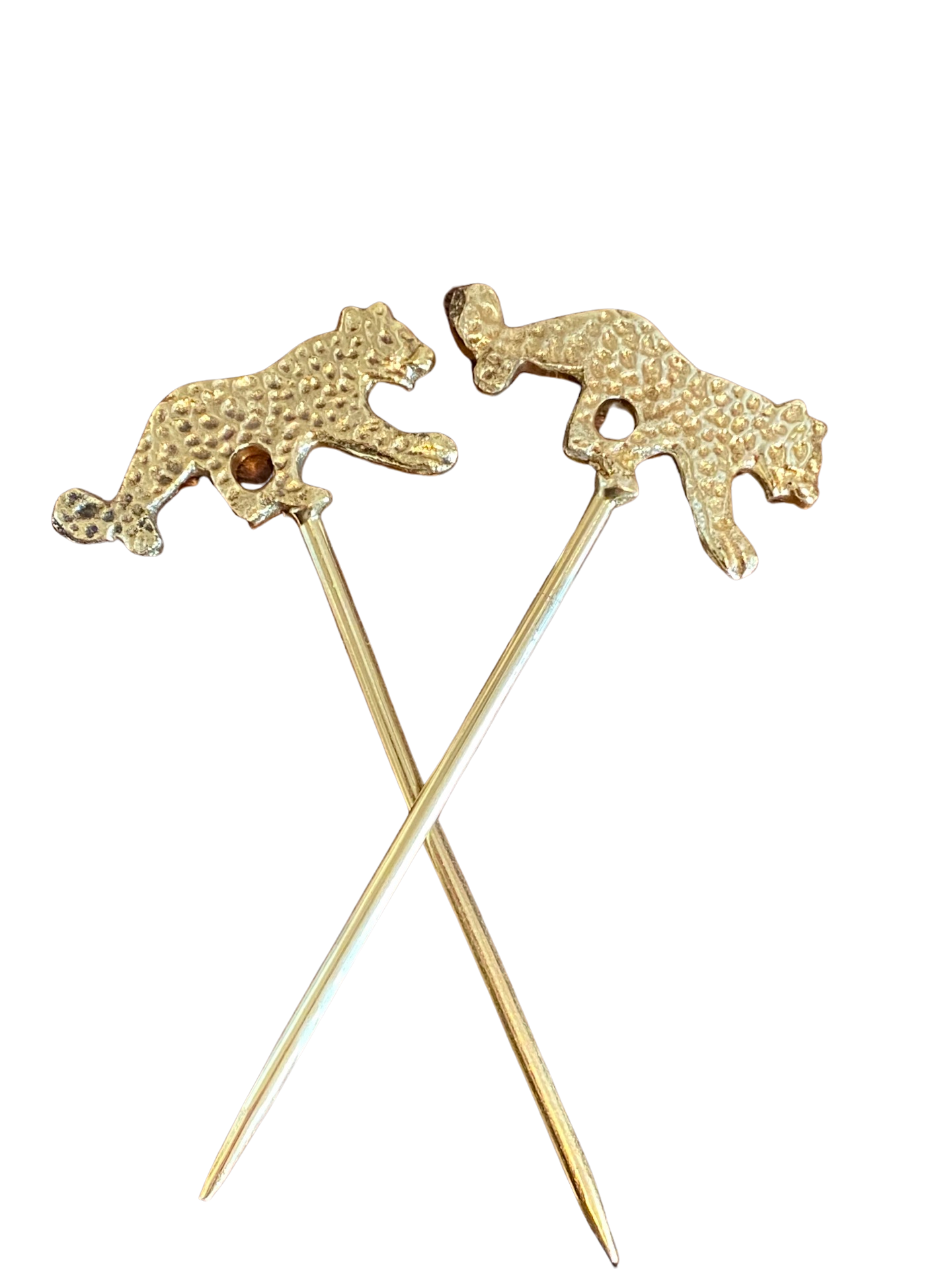 Set of Six Tiger Cocktail Pins