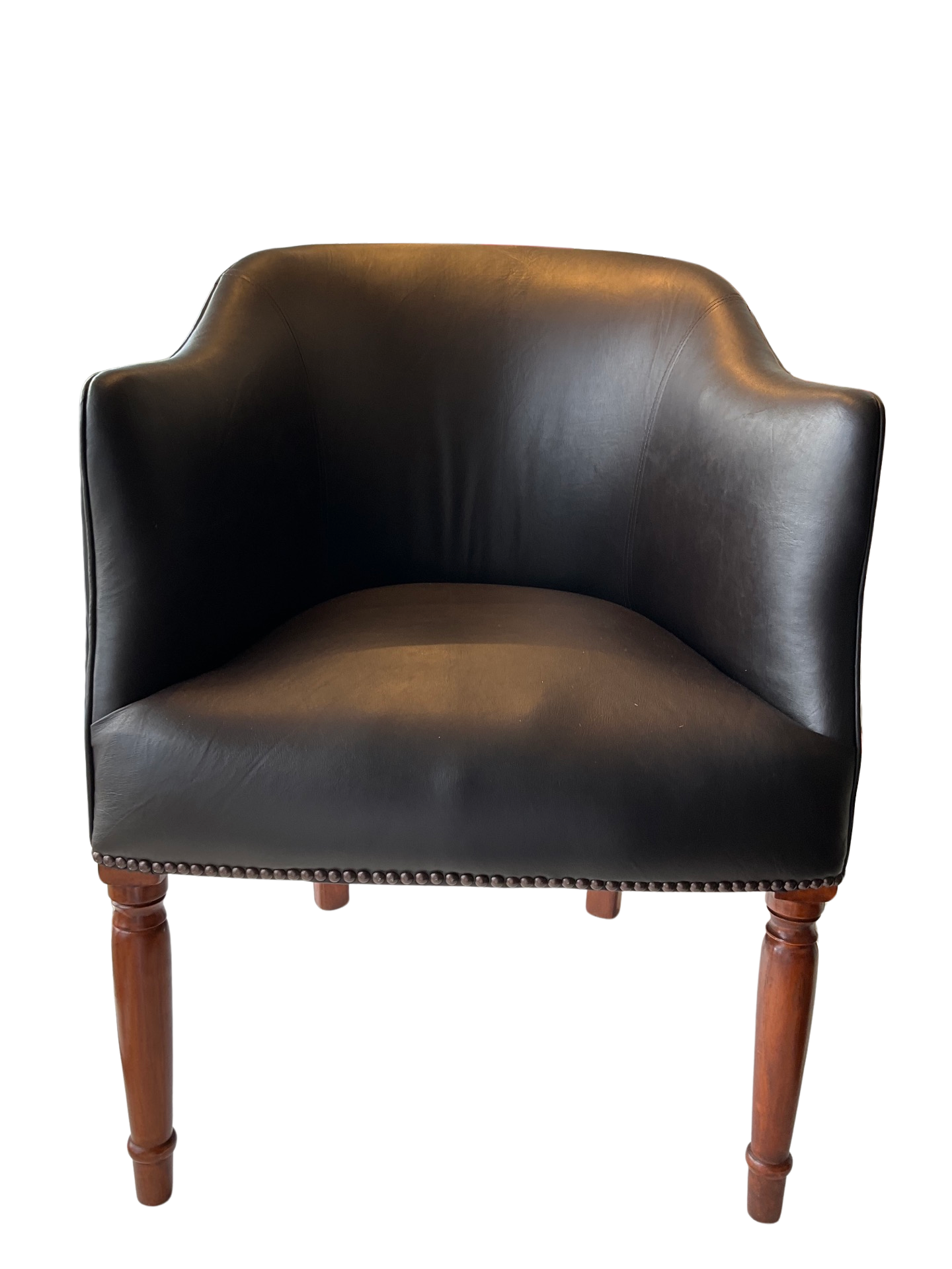 London Libary Chair with New Zealand Calf Skin Leather - the prince of leathers