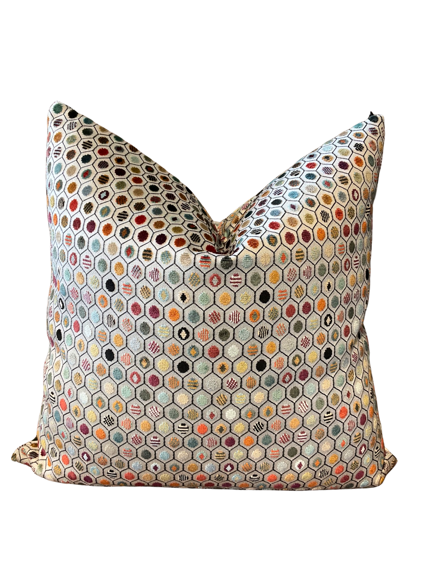 Osbourne & Little Velvet Geometric Cushion