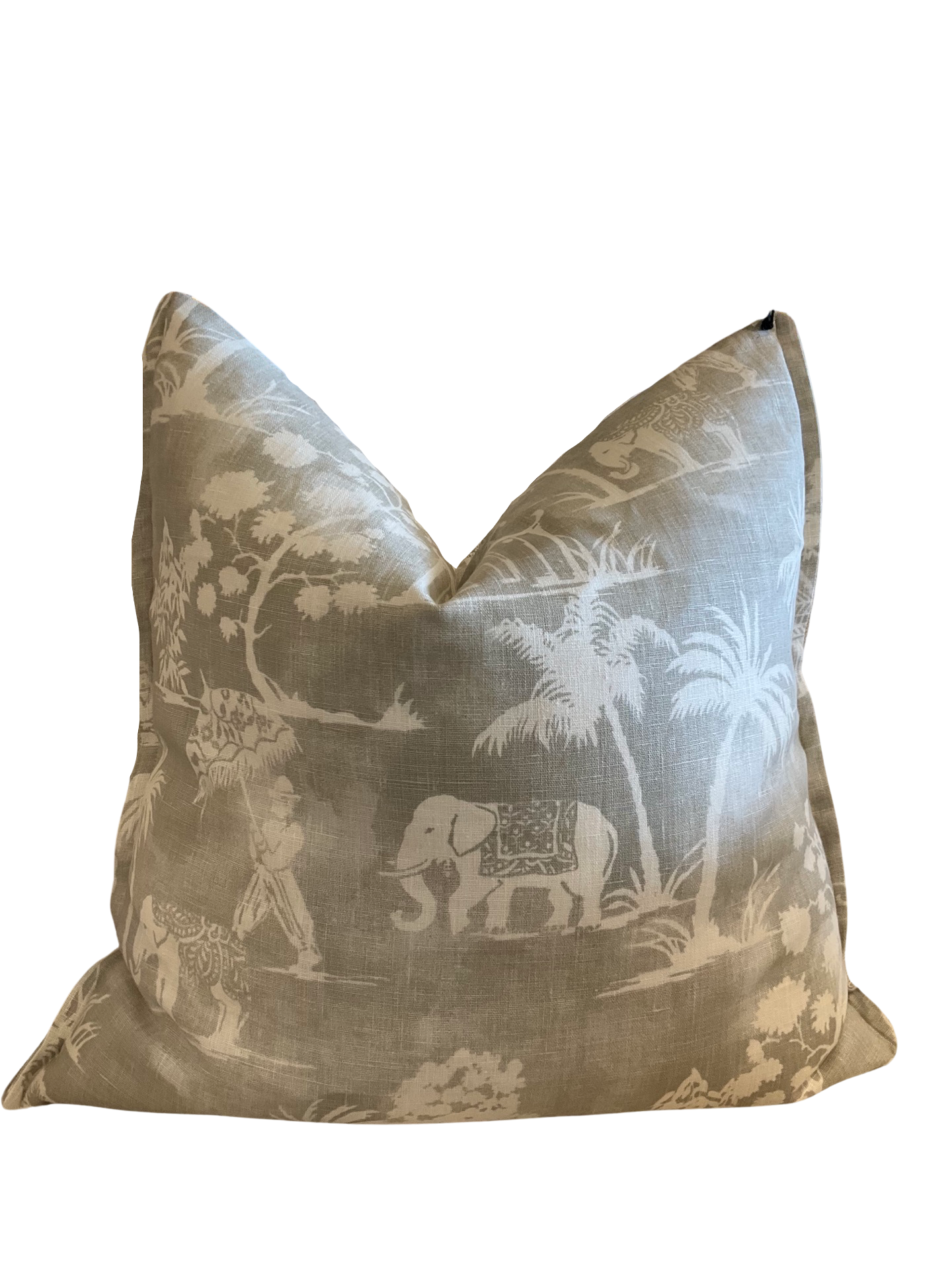 Taupe Indian Elephant Cushion