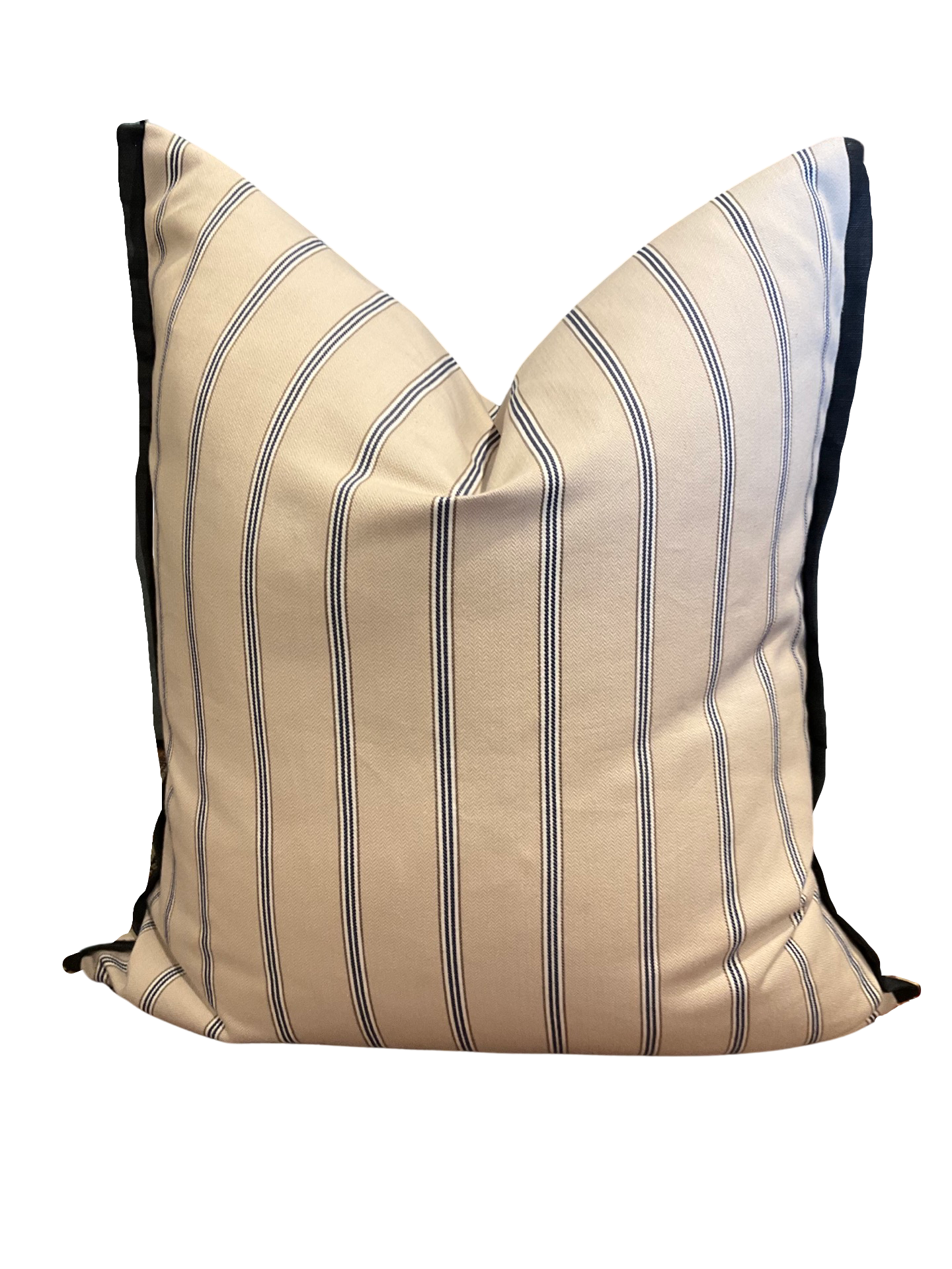 Romo Navy Stripe Cushion