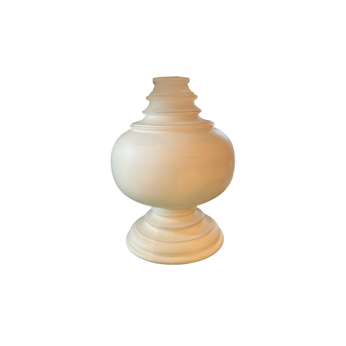 White Wooden Lampbase Kit & Caboodle NZ