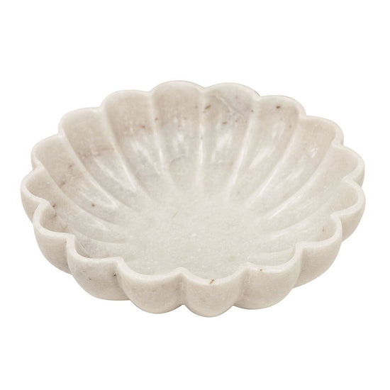 Flora Pleated Marble Bowl