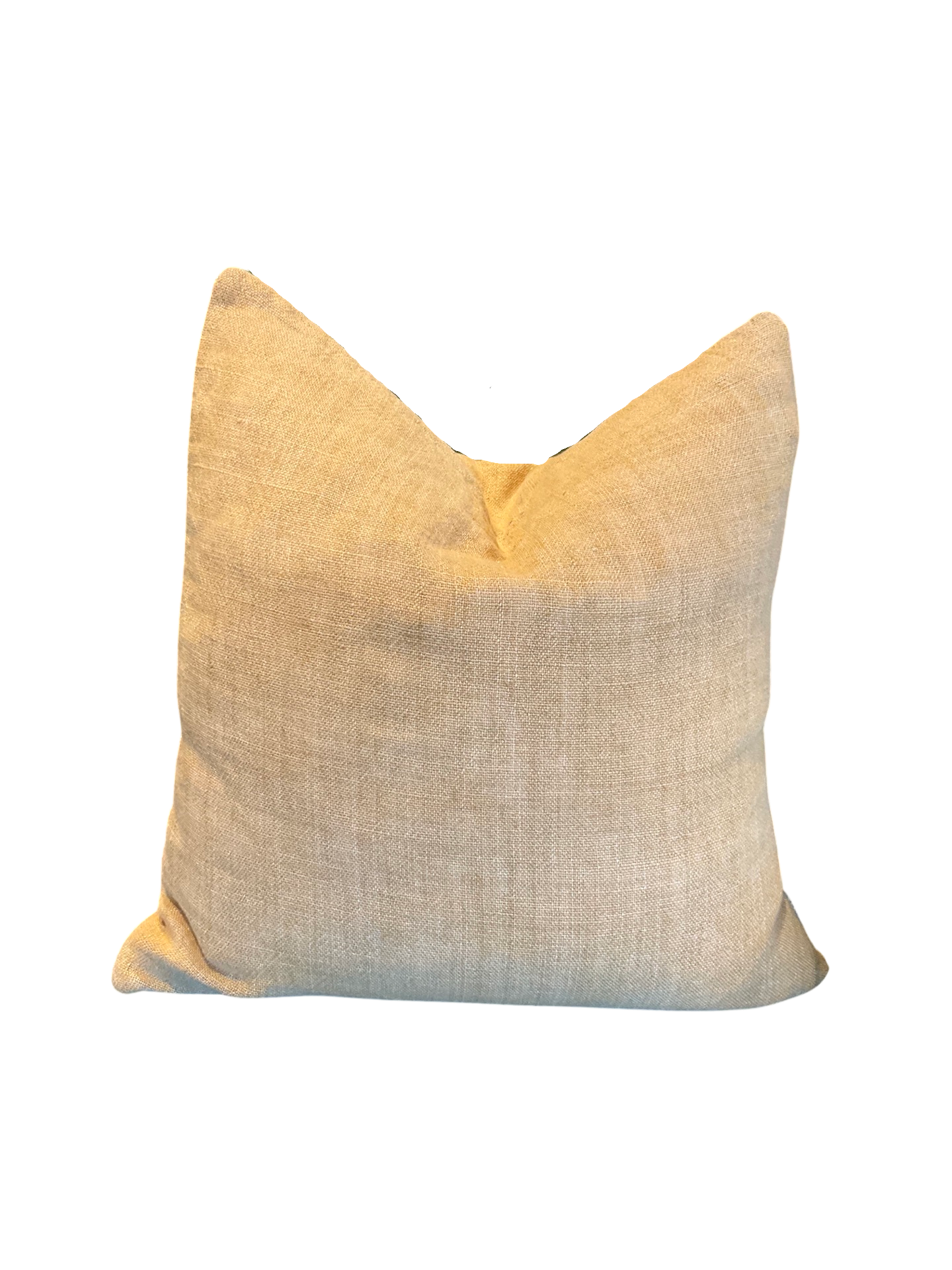 Faded Ochre Linen Cushion